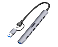 Unitek Hub USB-A/C 7w1 USB A z adapterem USB A 5 Gbps - 1455233 - zdjęcie 1